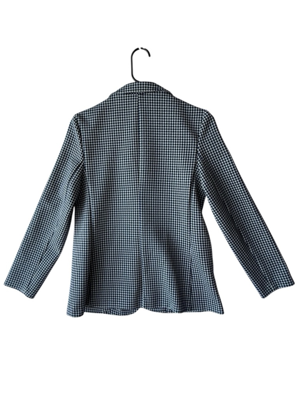 Classic Vintage Navy & White Vintage Houndstooth Sport Coat Made in USA - Picture 5 of 5